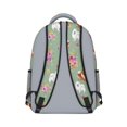 thumbnail image 3 of Pomeranian and Flowers Backpack for School, Cute School Bag with Adjustable Shoulder Straps and Padded Back, 15.3"x11"x6.7", 3 of 5