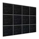 thumbnail image 1 of 12 paneles acústicos insonorizados para pared, decoración de pared, decorativos y únicos. negro pegajoso, 1 of 9