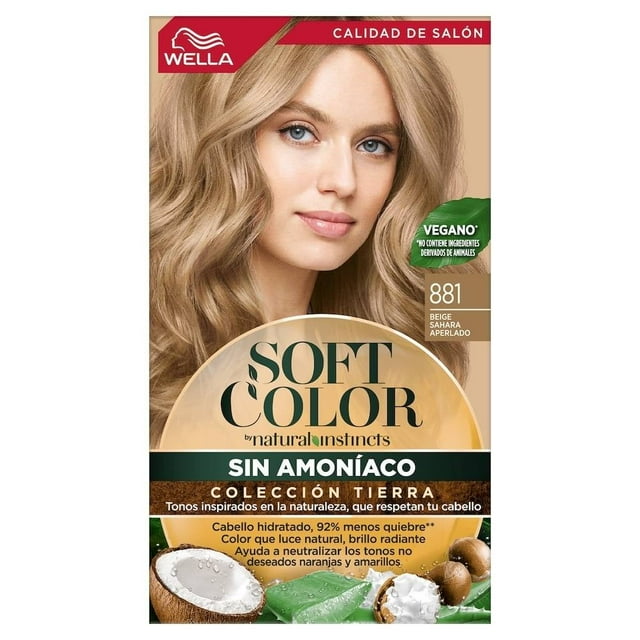 Tinte para cabello Soft Color Semipermanente 881 beige sahara aperlado