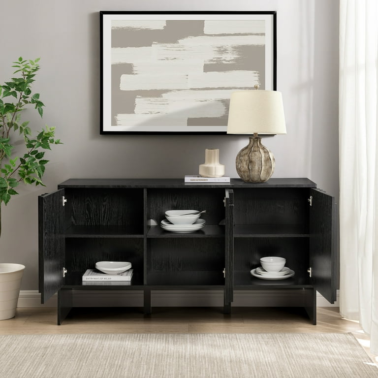 Black contemporary sideboard discount