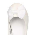 thumbnail image 4 of New Girl Jelly Beans Hiro Leatherette Glitter Capped Toe Bow Ballerina Flat, 4 of 5