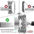 thumbnail image 5 of Grill Brush and Scraper Bristle Free – Safe BBQ Brush for Grill – 18'' Stainless Grill Grate Cleaner - Safe Grill Accessories for Porcelain/Weber Gas/Charcoal Grill – Gifts for Grill Wizard, 5 of 7