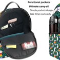 thumbnail image 5 of Zufioo Lgbt Penguin Print Fashion Large Capacity Backpack, Zippered Multi-compartment Travel Work Campus Lightweight Backpack, Unisex, 5 of 5