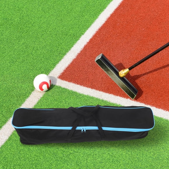 REOFLYUP Black Oxford Cloth Mallet Storage Bag Designed to Protect and Organize Croquet Mallets
