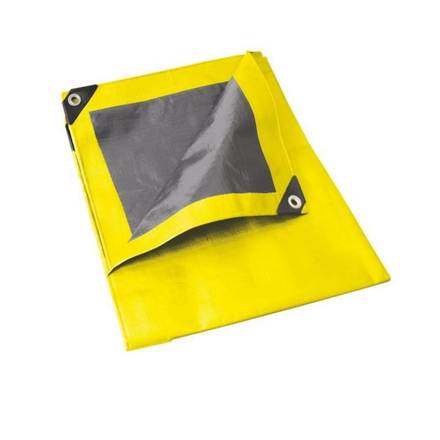 Lona Impermeable Polietileno Fondo Plata 3x3 M Amarillo Foy