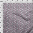 thumbnail image 3 of oneOone Rayon Gray Fabric Asian Suzani Fabric For Sewing Printed Craft Fabric By The Yard 56 Inch Wide, 3 of 5
