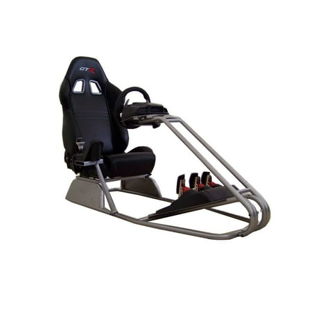 GTR Racing Simulator - GTS Model with Adjustable Racing Seat - Driving Simulator Cockpit with Gear Shifter