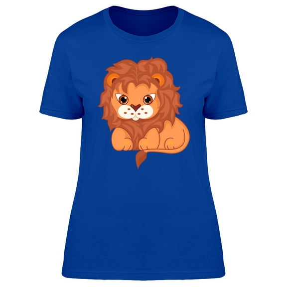 Lovely Lion Cartoon Tee Women's -Image by Shutterstock