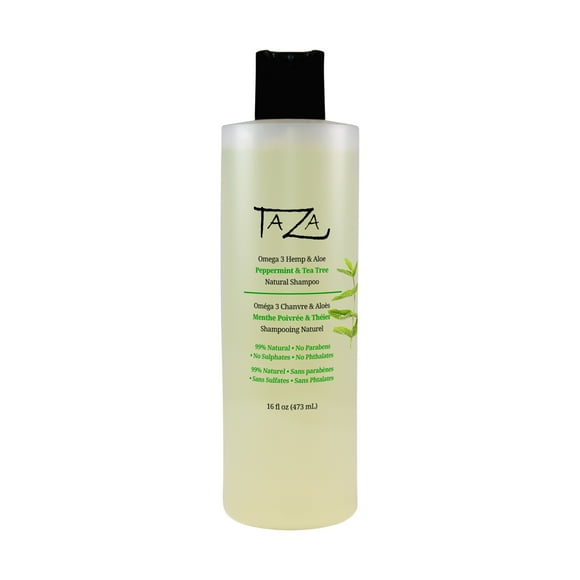 Shampooing Botanique Naturel Omega-3 Chanvre & Aloe Menthe Poivrée & Arbre à Thé