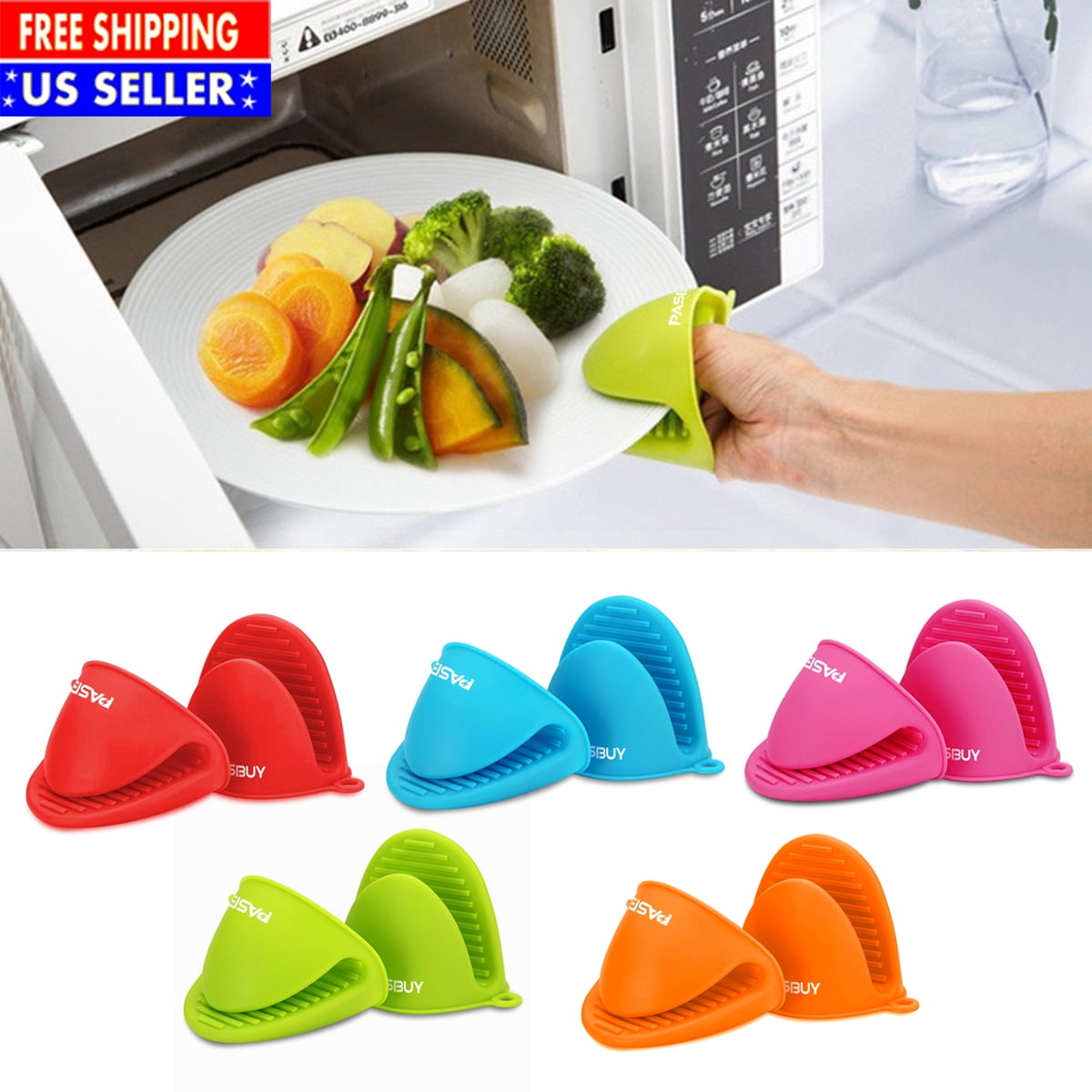 silicone oven mitt set