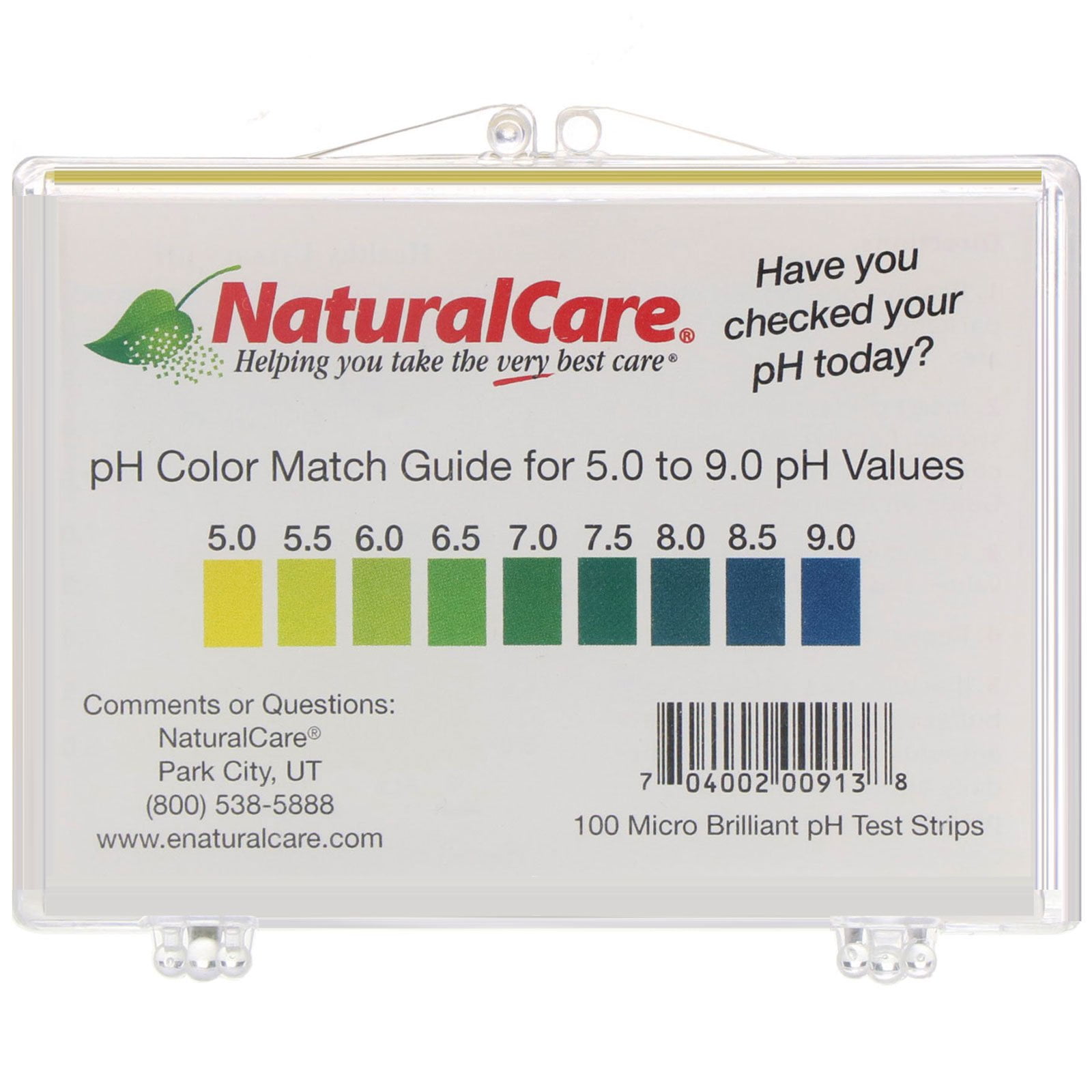 NaturalCare pH Test Strips, 100 Strips