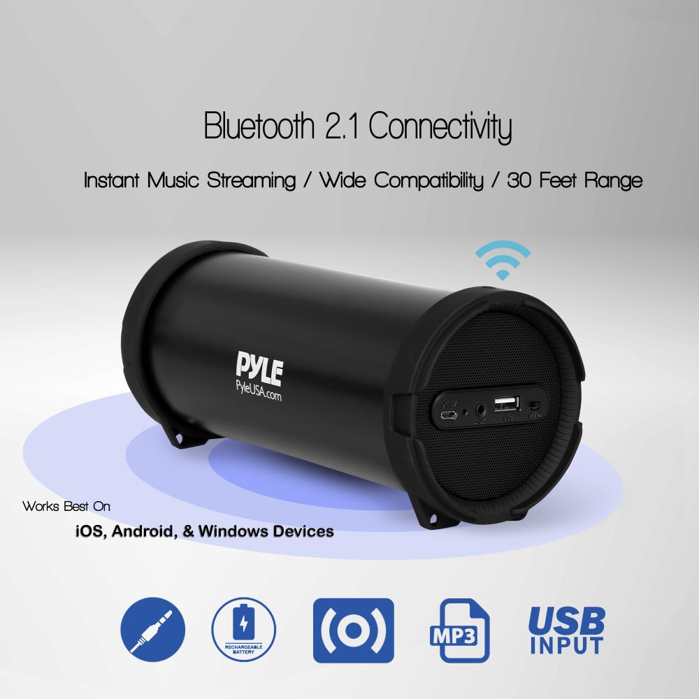 Pyle Bluetooth Boombox, Black, PBMSPG6 - image 3 of 6