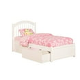 thumbnail image 1 of Atlantic Furniture Lit de Rangement Windsor Simple XL en Blanc, 1 of 4