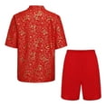 thumbnail image 2 of Xnihocha Costume de Choeur Chinois pour Garçons Tenue Traditionnelle d'Uniforme de Kung Fu Ensemble d'Arts Martiaux pour Performance Rouge-H 120, 2 of 6