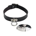 thumbnail image 1 of Punk Rock Necklace Pu Leather Choker For Girls Lady Stylish Accessory, 1 of 3