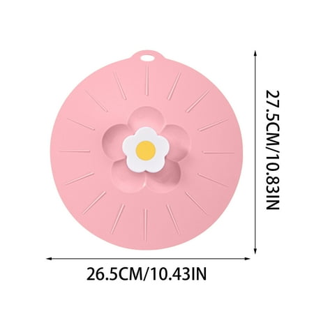 

Guzom Kitchen Utensil Sets- Silicone Fresh-keeping Cover Large Medium And Small Flowers Leak Proof And Dust-proof Silicone Pot Cover Tableware Silicone Pot Cover Oil Cover