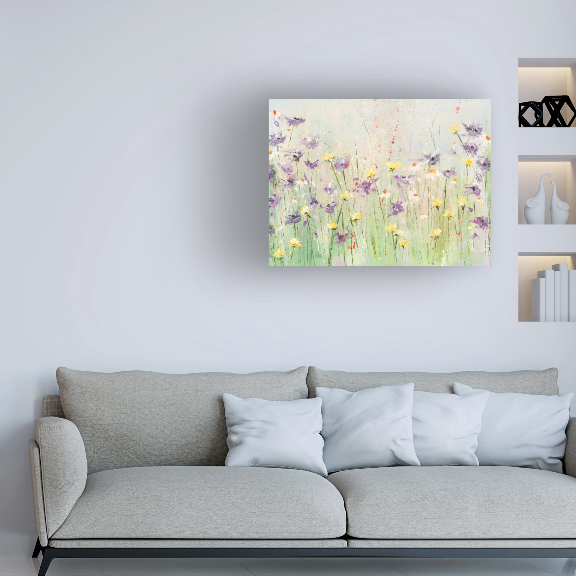 Canvas Wall Art - Emma Coghlan 'Clematis' Wall Art for Living Room, Bedroom, or Office Décor by Trademark Fine Art - 24 x 18 Inches