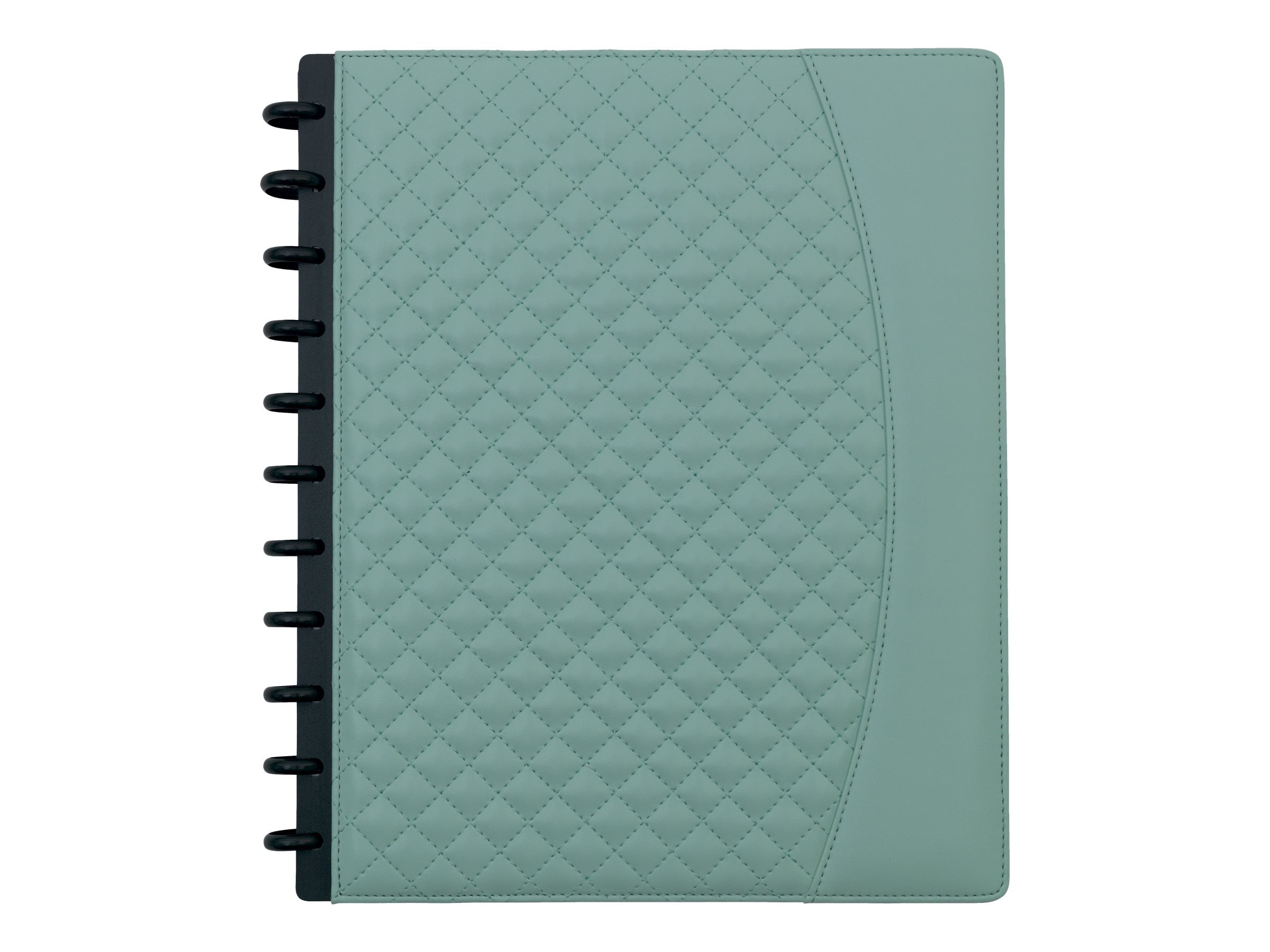 9-1/2 Black Arc Customizable Leather Notebook System