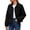 Black, variant on SwiftWear Women's Casual Zipper Jacket Quilted Lightweight Coat Short Spring Fall Outerwear​, Navy