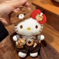 thumbnail image 1 of hello Cartoon Red Glasses Apron Keychain Plush Toy Backpack Doll Plush Keychain for Women Style 14, 1 of 1