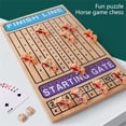 thumbnail image 4 of BQBQERT Horse Race Board Game Indoor and Outdoor Board Games Wood Race Game Board with 11 Wood Horses Easy to Use, 4 of 10