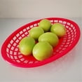 thumbnail image 4 of Red Plastic Baskets for Food,Reusable Oval Fast Food Baskets 12pcs, Microwave& Dishwasher Safe Food Grade Plastic Food Service Tray for Party Picnic BBQ Burger Fries Sandwiches, 4 of 8