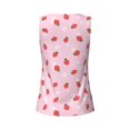 thumbnail image 5 of Sigee Strawberry Floral for Women's Workout Tank Top,Running Tank Tops,Sleeveless Gym ClothesLarge, 5 of 8