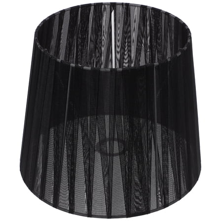 AURARMLET 1Pack Farmhouse Drum Lamp Shades In Black With Light Diffusion For Floor Lamps 11.8x9.0in