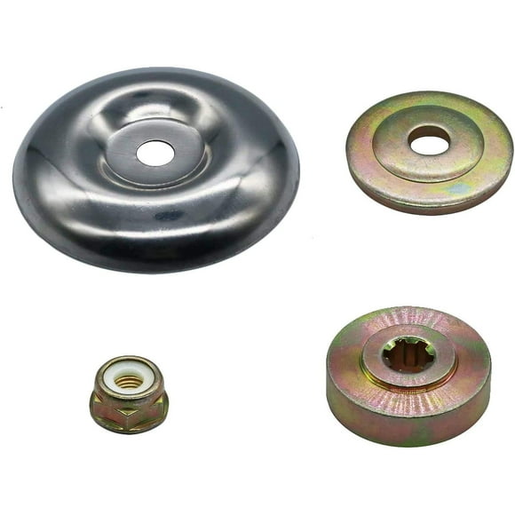 Lot de 4 Adaptateurs de Tête de Coupe-Herbe, Kit d'Entretien de Plaque de Laveuse d'Accessoires, Adaptateur de Lame de Tondeuse pour Lame de Coupe-Brosse
