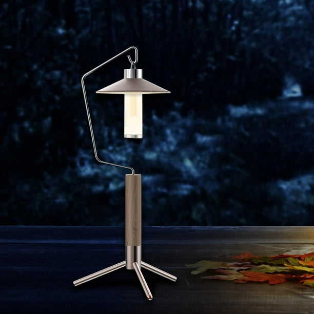 Durable Outdoor Camping Lamp Pole Desktop Folding Adjustable Table