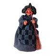 thumbnail image 4 of Figura coleccionable de bruja, adorno gótico terrorífico para fiestas de Halloween Vestido negro gris, 4 of 9