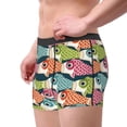 thumbnail image 2 of Sikiie Lantern Koi Fish Print Men's Boxer Briefs, Elastic Waistband Boxer Briefs Leggings-Medium, 2 of 5