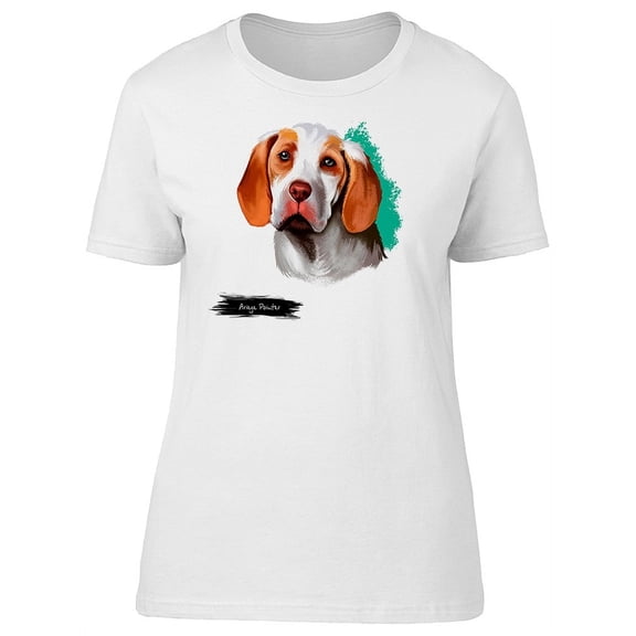 Ariege Pointer Watercolor Dog T-Shirt Women -Image by Shutterstock, Female Small