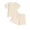 Outfit Sets-Beige, variant on Toddler Baby Girl 2PCS Embroidered Short Sleeve Tops Elastic Waist Shorts Outfits Set(White,2-3 Y)
