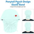 thumbnail image 4 of Pavied Scrub Cap Surgical Caps Scrub Cap With Buttons Bouffant print Hat With Sweatband for Womens and Mens Nurse Cap Hats for Women Light Green One Size, 4 of 4