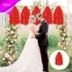 thumbnail image 4 of Flores artificiales, flores lilas, flores de techo, enredaderas, cuerdas, flores decorativas para bodas, adecuadas para bodas, hogar, oficina, decoración de arcos., 4 of 6