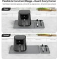 thumbnail image 4 of 24x16" Silicone Heat Resistant Mat | XL Counter Protector for Air Fryer, Oven & Microwave | Fits Ninja & Cosori | Gray, 4 of 7