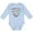 AE-Light Blue, variant on My Mom is the Best Nurse Ever Boys or Girls Long Sleeve Baby Bodysuit