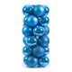 thumbnail image 1 of Decoración del árbol de Navidad Bolas de Navidad reutilizables, irrompibles, 4cm, decoración del hogar para bodas, 24 Uds. (azul lago), 1 of 6