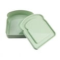 thumbnail image 4 of Sandwich Storage Box Bamboo Fiber Lunch Box Food Storage Case Reusable Microwave Lunch Box Food Storage Container Sandwich Boxes Gray, 4 of 5