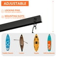 thumbnail image 4 of Heavy-Duty Freestanding Kayak Storage Rack - Holds 4 Kayaks/Canoes Vertical Stand for Garage,  Outdoor & Indoor (400lb Load Rating, Black), 4 of 8