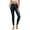 Blue Butterfly Black, variant on COEQINE Women Buttery Soft Yoga Pants with Pockets 4-Way Stretch Tummy Control High Waisted Running Workout Leggings Blue Butterfly Black Breathable No See Through Tights, 2XL