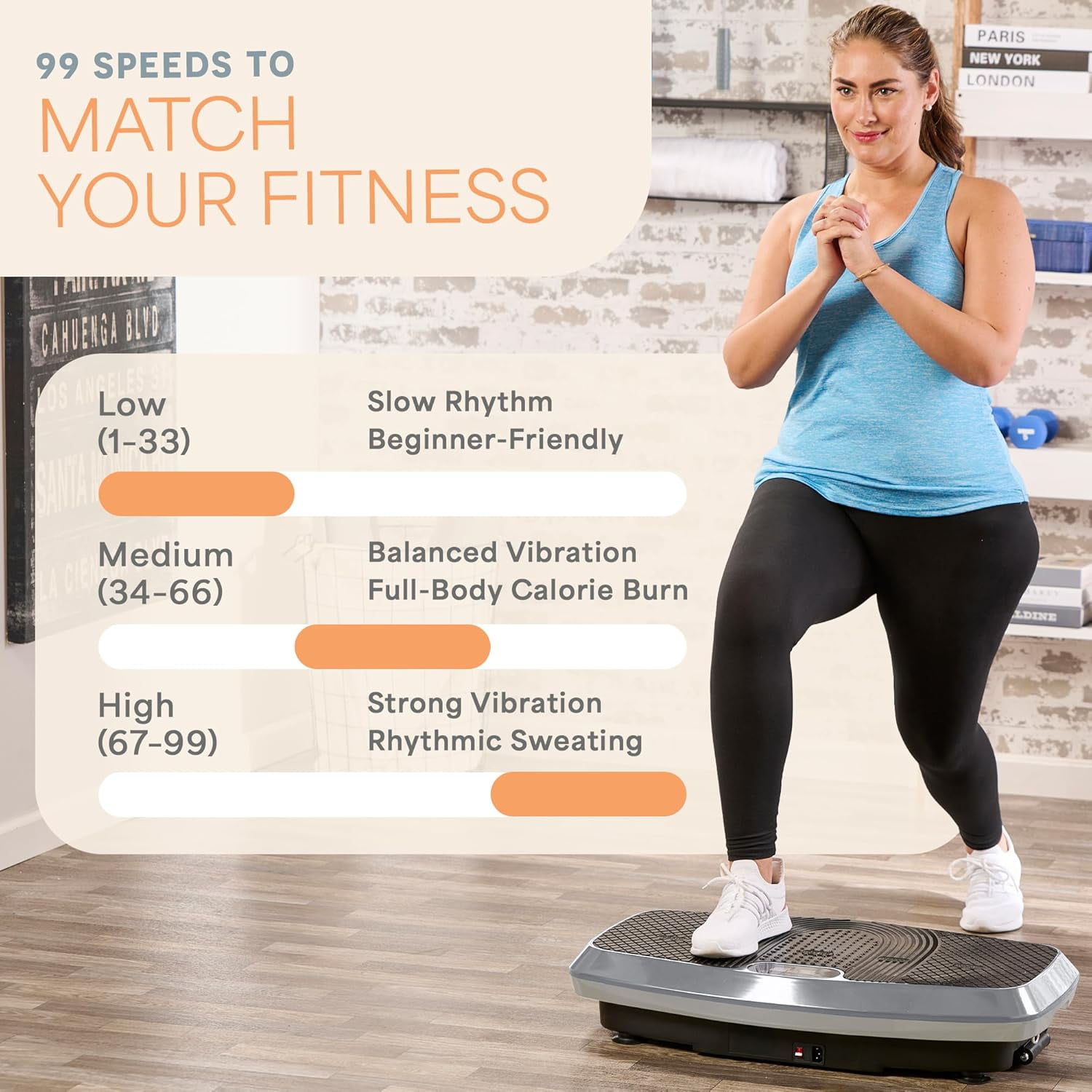 Lifepro Hovert 3D Vibration Plate Exercise Machine – Dual Motor Full Body Vibrating Plate for Strength, Balance, Recovery & Weight Loss – Heavy Duty Home Exercise Machine - Silver