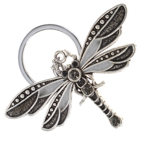 Raindrops Llavero Metálico Negro Con De Para Decorar Llaves Y Accesorios
