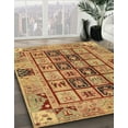 thumbnail image 3 of Ahgly Company Machine Washable Indoor Rectangle Abstract Bee Yellow Area Rugs, 6' x 9', 3 of 7