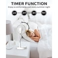 thumbnail image 4 of UN UNITEDTIME Ventilador y mesa, ventilador de circulación de aire, ventilador de viaje portátil, altura ajustable, ventilador plegable con temporizador de control remoto, 4 ajustes de velocidad, 4 of 5