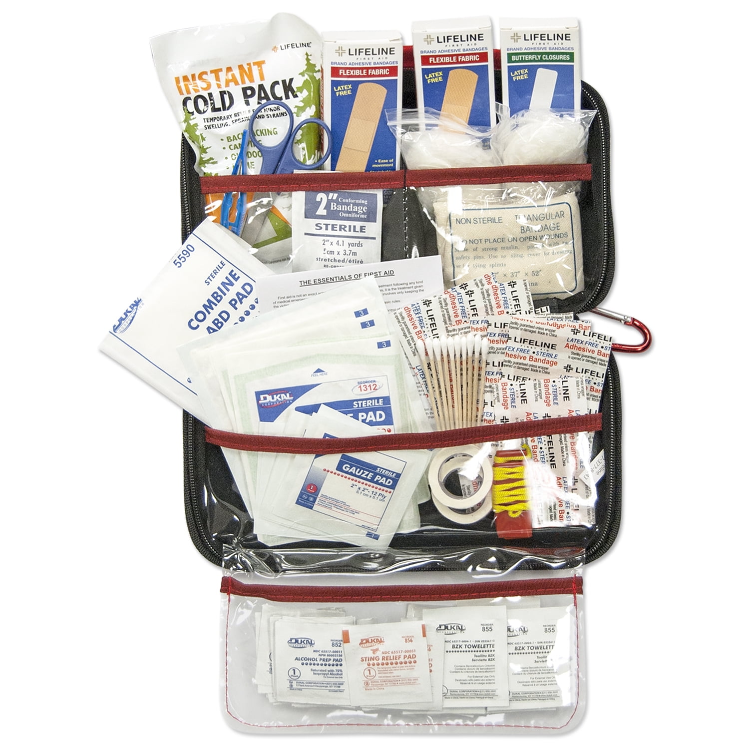 Deluxe Hard-Shell Foam First Aid Kit - 121 Piece