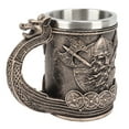 thumbnail image 2 of Viking Coffee Cup, Stainless Steel Liner Mug Hand Painted Resin  For Coffee, 2 of 8