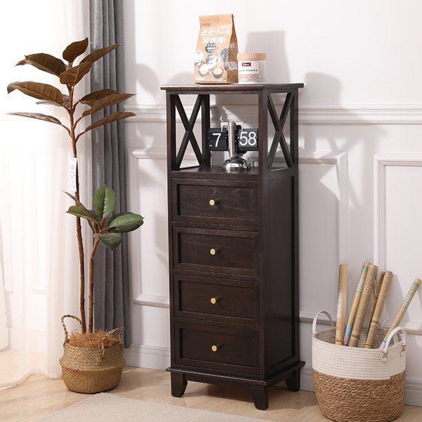 Cómoda de madera maciza, mueble de almacenamiento, tipo cajonera para dormitorio, mueble retro americano contra la pared, mueble lateral para sala de estar