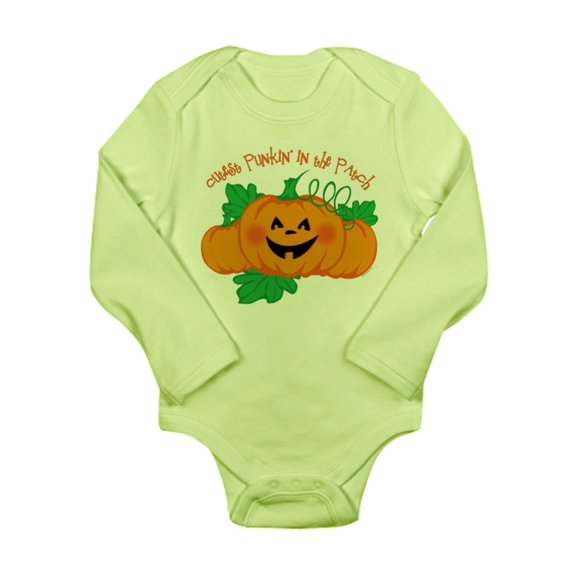 CafePress - Cutest Punkin' In The Long Sleeve Infant Body - Long Sleeve Infant Bodysuit